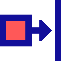Move Right Icon from Sharp Pop Set