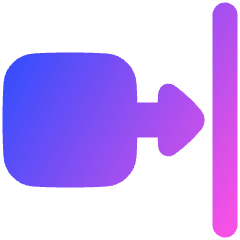 Move Right Icon from Plump Gradient Set
