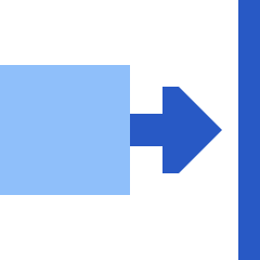 Move Right Icon from Sharp Flat Set