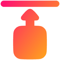 Move Up Icon from Plump Gradient Set