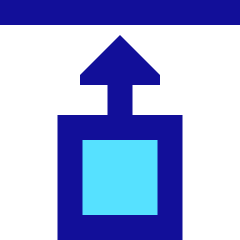 Move Up Icon from Sharp Pop Set