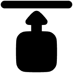 Move Up Icon from Plump Solid Set