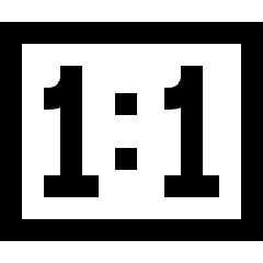 Resize Actual Size Icon from Sharp Line Set