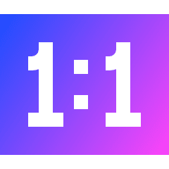 Resize Actual Size Icon from Sharp Gradient Set