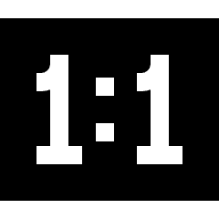 Resize Actual Size Icon from Sharp Solid Set