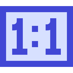 Resize Actual Size Icon from Sharp Duo Set