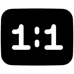 Resize Actual Size Icon from Plump Solid Set