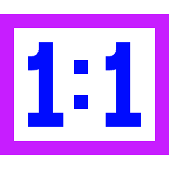 Resize Actual Size Icon from Sharp Neon Set