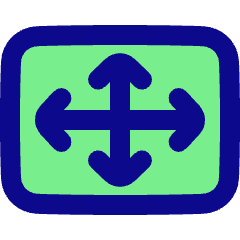 Resize Fit Width And Height Icon from Plump Pop Set