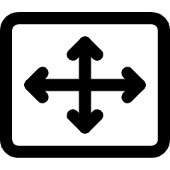 Resize Fit Width And Height Icon from Core Line Set