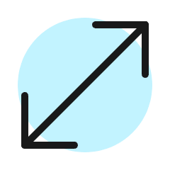 Expand Diagonal 1 Icon from Ultimate Colors Set