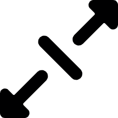 Expand Diagonal 2 Icon from Ultimate Bold Set