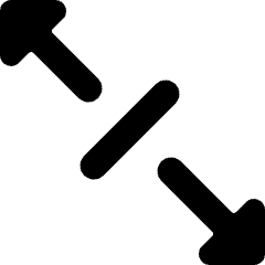 Expand Diagonal 3 Icon from Ultimate Bold Set