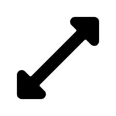 Expand Diagonal Icon from Ultimate Bold Set