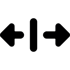 Expand Horizontal 3 Icon from Ultimate Bold Set