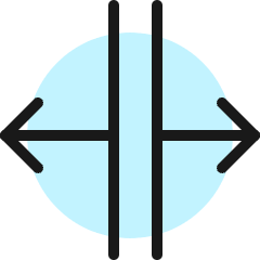 Expand Horizontal Left Right Icon from Ultimate Colors Set