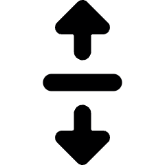Expand Vertical 3 Icon from Ultimate Bold Set