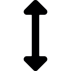 Expand Vertical Icon from Ultimate Bold Set