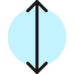 Expand Vertical Icon from Ultimate Colors Set