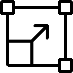 Resize Expand Arrow Icon from Ultimate Light Set