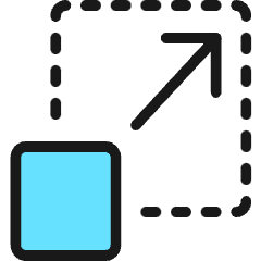 Resize Expand Corner 1 Icon from Ultimate Colors Set