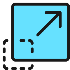 Resize Expand Corner Icon from Ultimate Colors Set