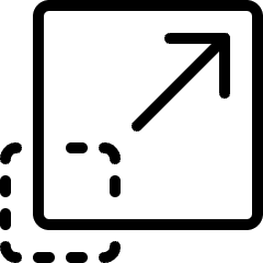 Resize Expand Corner Icon from Ultimate Light Set