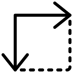 Resize Expand Sides Icon from Ultimate Light Set