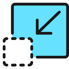 Resize Shrink Icon from Ultimate Colors Set