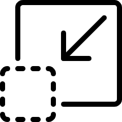 Resize Shrink Icon from Ultimate Light Set