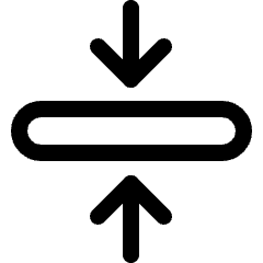 Shorten Horizontal Icon from Ultimate Regular Set