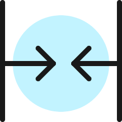 Shrink Horizontal Icon from Ultimate Colors Set