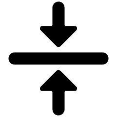 Shrink Vertical 1 Icon from Ultimate Bold Set