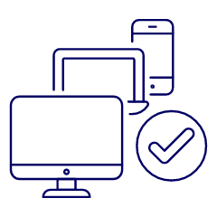 Responsive Checked Illustration from UX Line Set