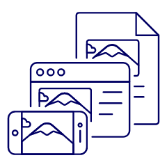 Responsive Content Illustration from UX Line Set