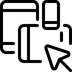 Responsive Design Cursor Icon from Ultimate Light Set