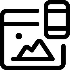 Responsive Design Image Icon from Ultimate Regular Set