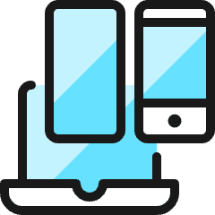 Responsive Design Laptop 1 Icon from Ultimate Colors Set