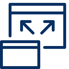 Responsive Expand 1 Icon from Cyber Line Set