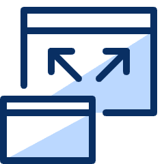 Responsive Expand 1 Icon from Cyber Duotone Set