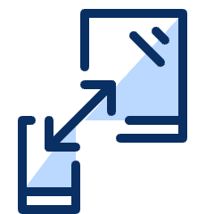 Responsive Mobile Expand Icon from Cyber Duotone Set