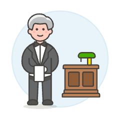 Counter Staff 1 Illustration from UX Colors Set