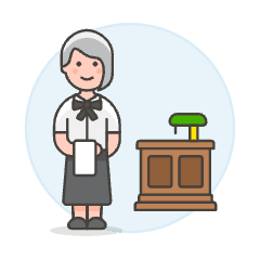 Counter Staff 4 Illustration from UX Colors Set