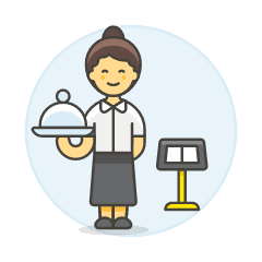 Service Staff 1 Illustration from UX Colors Set