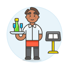 Service Staff 4 Illustration from UX Colors Set