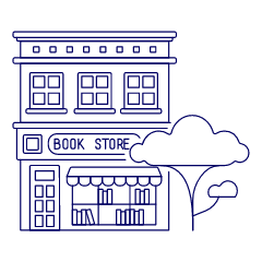 Bookstore Illustration from UX Line Set