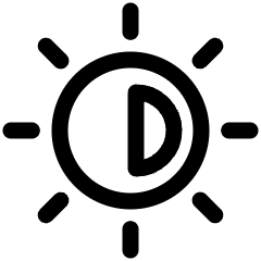 Photo Adjust Brightness Icon from Ultimate Regular Set