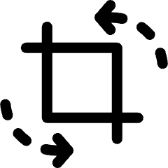 Photo Crop Rotate Icon from Ultimate Regular Set