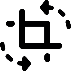 Photo Crop Rotate Icon from Ultimate Bold Set