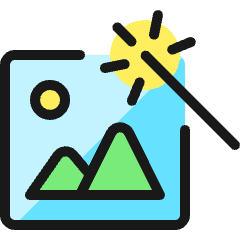 Retouch Landscape Icon from Ultimate Colors Set